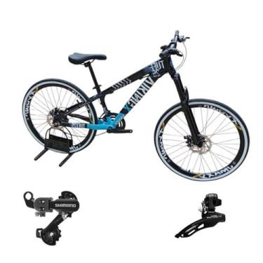 Imagem de Bicicleta Aro 26 Vikingx Aluminio Tuff 25 Mtb 24v Cambio Shimano Diant
