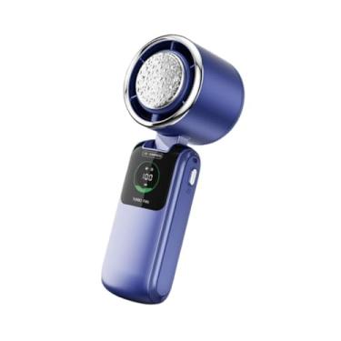 Imagem de IEUDNS Ventilador de resfriamento portátil do ventilador de resfriamento de resfriamento Baixo ruído dobrável 100 velocidades ajustáveis ​​para atividades ao, Azul