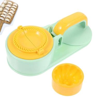 Imagem de Maquina de Modelar Pastel Ravioli Massa Molde Bolinho Gyoza Lanchonete Preparo Refeiçao Lanche Casa Cozinha Pratico