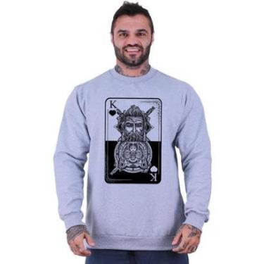 Imagem de Blusa Moletom Basic MXD Conceito Sem Touca Treino De Inverno Fitness-Masculino