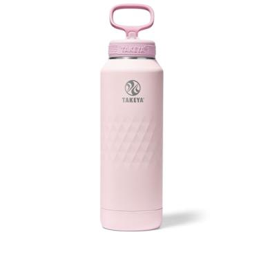 Imagem de Takeya Garrafa de água esportiva de aço inoxidável com isolamento triplo de 1,134 g – à prova de vazamento, à prova de suor, livre de BPA, mantém as bebidas frias por 36 horas, quente por 14 horas