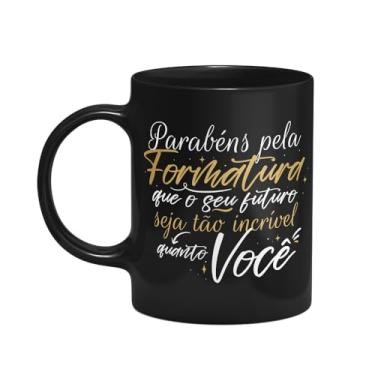 Imagem de JPS INFO, Caneca Formatura - Parab?ns pela formatura - Preta