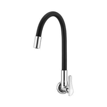 Imagem de Torneira Cozinha Gourmet Parede Flex Preta 1178 B27 Lorenzetti