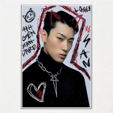 Imagem de ATEEZ KPOP Pôster Casa Sala de estar Quarto Bar Café Decoração de arte