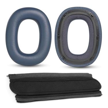 Imagem de HTINDUSTRY Almofadas de substituição e faixa de cabeça PX8 compatíveis com Bowers & Wilkins PX8/PX7 S2E/PX7 S2 S2 Over-Ear-Headphones (não para PX PX7 P7) com couro proteico/espuma viscoelástica