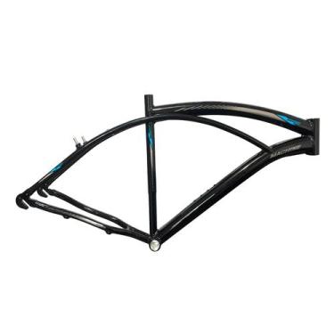 Imagem de Quadro Bicicleta 26x19" Alumínio Beach Preto/Azul - Machine Motors