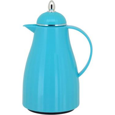 Imagem de Garrafa Térmica 28X18X15Cm 1L Plástico Azul Ampola Vidro