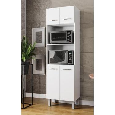 Imagem de Paneleiro Duplo Mara 4 Portas - Branco Móblis