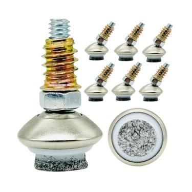 Imagem de shytick Niveladores De Móveis Com Pés Giratórios, Ângulo Ajustável Em Altura, Almofadas Ajustáveis Fundo Feltro Para Mesa, Cadeira E Pernas, Pacote 8, Kits Inserções Porca 1/4 A 20 (Feltro 1/4")