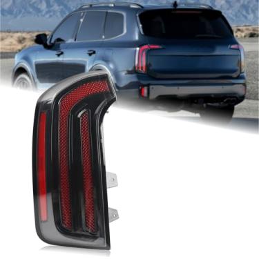 Imagem de Duolctrams Conjunto de lâmpada traseira tipo LED compatível com modelos Kia Telluride EX/SX/X-Line/X-Pro 2023-2024 lado esquerdo do motorista 92401-S9600 KI2804170