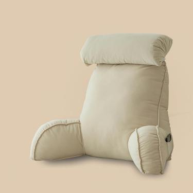 Imagem de Almofada De Descanso De Cama De Leitura Premium Com Suporte De Pulso, Almofada De Lounge De Encosto, Almofada De Apoio De Pescoço Removível, Almofada De Apo, A, 75×40×55CM-With Headrest