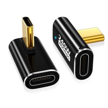 Imagem de AGVEE Pacote com 2 adaptadores USB-C fêmea para fêmea, PD 100W USB 3.2 3.1 Gen-2 Dual Tipo-C 10G conector de extensão de acoplador de dados para MacBook TB3, Pixel, S21, S20, S10, Note 20 10, preto