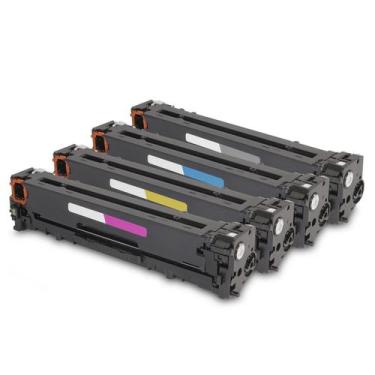 Imagem de Kit 04 toners 128a compatível impressora CP1525, CM1415 - ByQualy