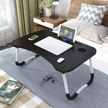 Imagem de Mesa Suporte Para Notebook Laptop Dobrável Para Colo - Jolitex MEK - Preta