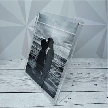 Imagem de Porta retrato flyer com ímã 22cm - Fábrica de Utilidades, Transparente