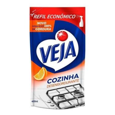 Imagem de Veja Desengordurante Cozinha Laranja 400Ml Refil Economico, 400ml