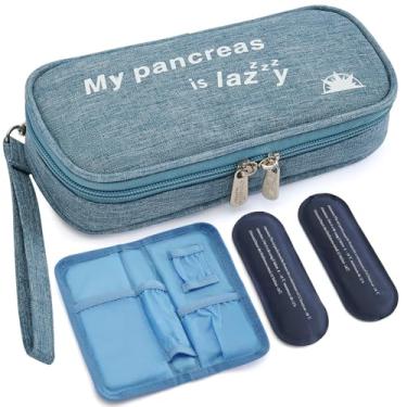 Imagem de apollo walker Estojo De Viagem Para Refrigerador Insulina, Medicamentos Diabéticos Com Bolsas Gelo E Revestimento Isolante
