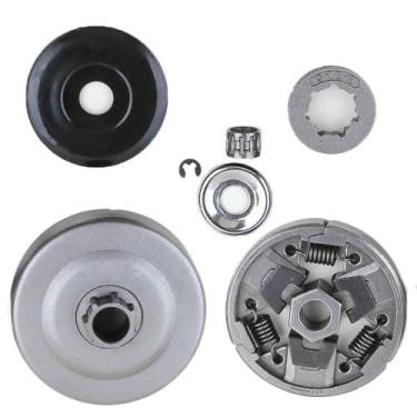 Imagem de Kit de roda dentada de aro de arruela de tambor de embreagem para motosserra Stihl 026 MS260 B