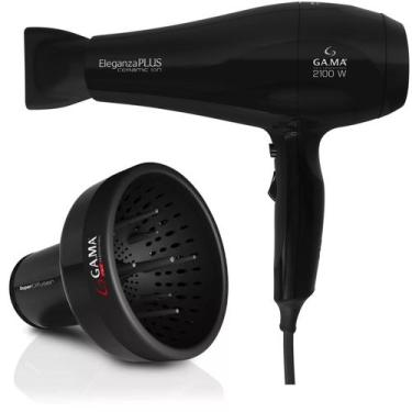 Imagem de Kit gama - secador eleganza plus ceramic ion 2100w 127v + difusor de a
