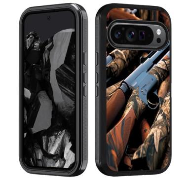 Imagem de FVAENDHIO Capa para Google Pixel 10 Pro XL e Google Pixel 9 Pro XL, capa protetora de corpo inteiro à prova de choque híbrida 3 em 1 de grau militar, à prova de choque, caça, camuflagem, balas