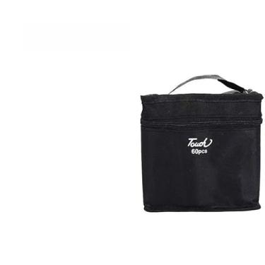 Imagem de Conjunto de Canetinhas Profissionais com Pontas Duplas 24, 36, 48, 60, 80,120 Cores Vivas para Colorir e Criar (60)