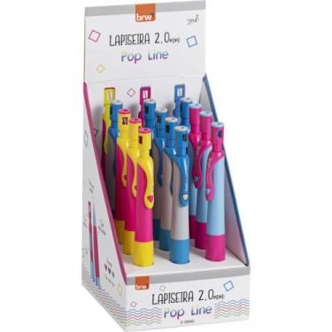 Imagem de Lapiseira 2.0MM Plástica POP Line Display com 12 Unidades - BRW