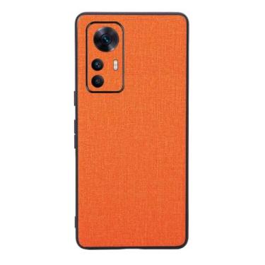 Imagem de Capas Compatível com Xiaomi Redmi K50 Ultra,Design de padrão de tela,Pproteção completa de 360°,Pplástico macio,Proteção contra queda-Orange