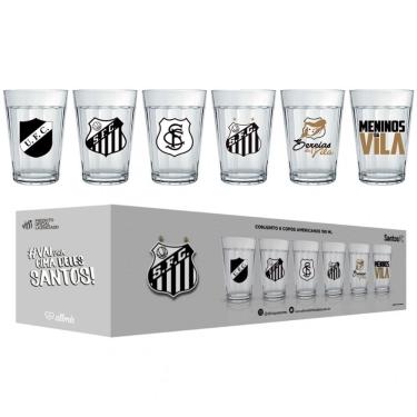 Imagem de Kit 6 Copos Americano Times Paulista Festas Eventos Jogos 190ml Nadir