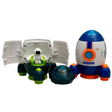 Imagem de Brinquedo Foguete C/ Astronauta Espacial Cápsula Fricção