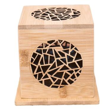 Imagem de Ｂｅｓｇａ Estojo para Queimador de Incenso Vazado, Coleção Artesanal de Ornamento de Bambu, Suporte de Incenso para Sala de Chá, Meditação, Quarto, Relaxamento, Style B, Tamanho real