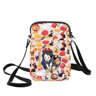 Imagem de WZMPA Bolsa tiracolo de filmes animados Kiki's Anime Gift Black Cat Inspired Shoulder Bag Japan Movie Merchandise, Gato preto - cb