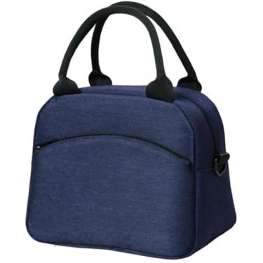 Imagem de Waillynice Sacos de refeição semicirculares com sacos de isolamento de arroz, lancheiras de grande capacidade, bolsas de gelo à prova d'água, sacos de bento para trabalhadores de escritório (Shangqing