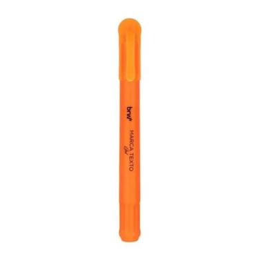 Imagem de Marca Texto em Gel Neon  Kit Escolar BRW Moderno, Laranja
