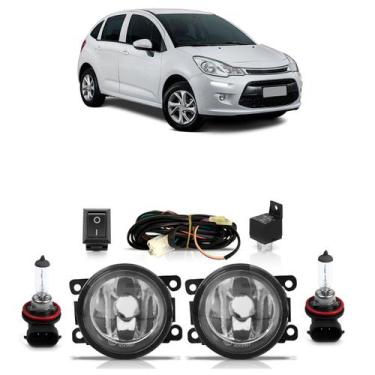 Imagem de Kit Par Farol Milha Auxiliar Par Lâmpada Halógena C3 2009 2010 2011 20