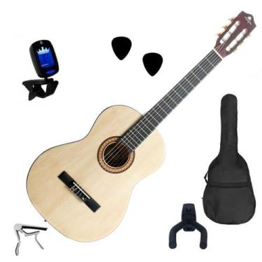 Imagem de Kit Violão Marquês para Estudante Nylon Fosco Acústico VN-129, Nylon F