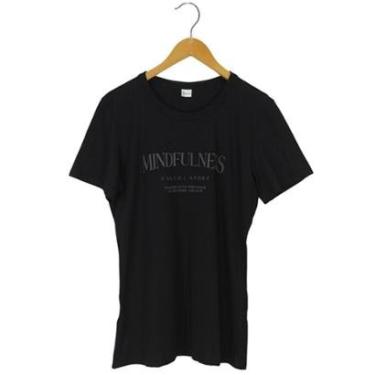 Imagem de Camiseta Colcci Comfort Fit Preta Feminina-Feminino