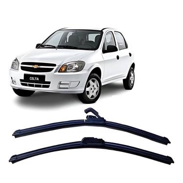 Imagem de Par Palhetas Limpador Parabrisa Dianteiro Celta 2001 A 2015