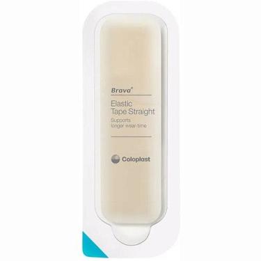 Imagem de Brava Fita Adesiva Elástica Reta 12074 Coloplast P/ Colostomia 1 Unida