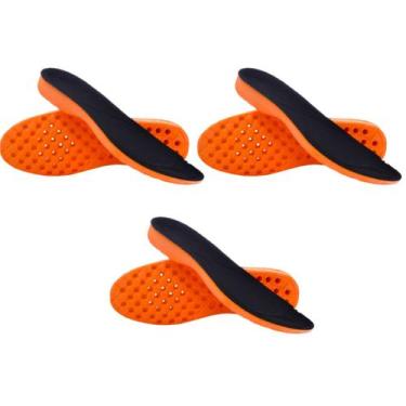 Imagem de Kit 3 Palmilhas em Gel Ortopédica Macia para Fascite Plantar - BLL Gri