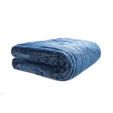 Imagem de Camesa Cobertor Manta Neo Mares Casal 380g m2 - Marinho