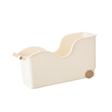 Imagem de AFXGUSD Organizador de Despensa, Suporte para Banheiro, Porta-tempero, Organizador Embaixo Da Pia com Rodinhas para Entrada, Armário, Garagem, Banheiro, 42,2 cm x 15,2 cm x 21,8 cm