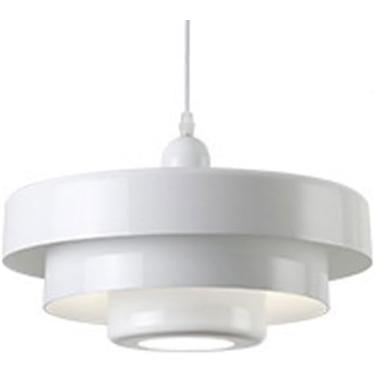 Imagem de E27 Base Lustre De Cabeça Única, Abajur De Metal Personalizado Para Pendurar, Luz Pendente De Estilo Industrial Moderno, Decoração De Quarto E Sala De Jantar Varanda Luminárias, White