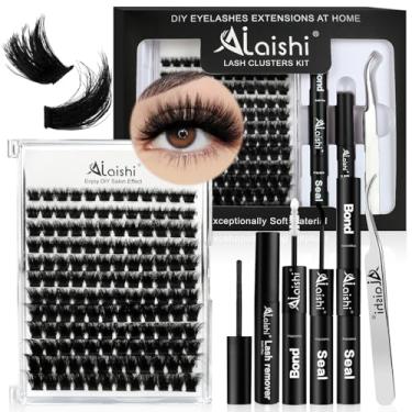 Imagem de Lash Clusters Kit, DIY 3D Cluster Extensiones de pestañas 10-18mm,144pcs Fluffy D Curl Soft Natural Lashes with Lash Bond and Seal,Tweezers, Remover-Natural Fake Cat Eye Wispy Individual Clusters（181-4-L）