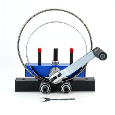 Imagem de Dobladora de ferramenta de dobra de vergalhão de metal de folha, ferramenta de dobra de fio de tubo de rolo de contas de metal, ferramenta de dobra de barra plana de anel para anéis de colher