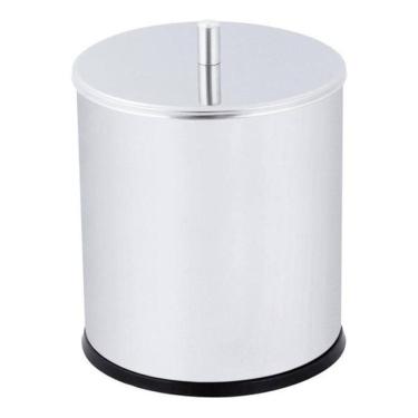 Imagem de Lixeira De Banheiro De Luxo - Metal Prata - 5 Litros Brinox