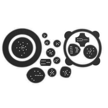 Imagem de Kit Espirógrafo Régua Mágica Desenho Mandala Geometrica - PEKO, 3D-276