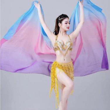 Imagem de Véu de Chiffon Degradê Ultra Leve Dança do Ventre - VEU-CHI-36 - Ateli