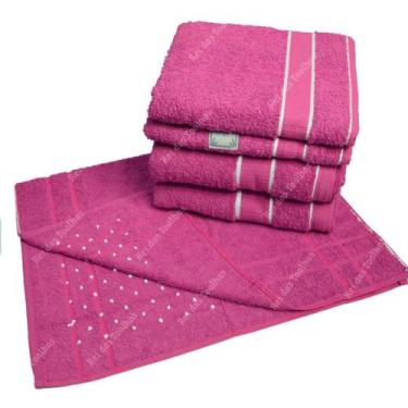 Imagem de Jogo De Toalhas Com 5 Peças Linha Excellence De'Limas, ROSA PINK