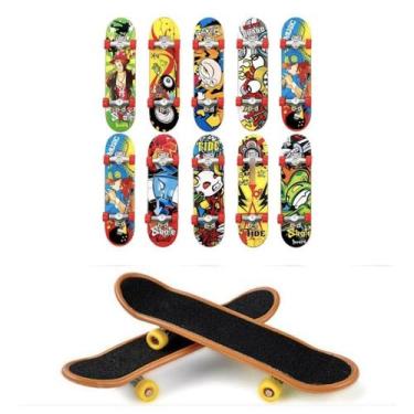 Imagem de Fingerboard Skate Dedo Profissional Madeira Rolamento Kit 4 - Monac St
