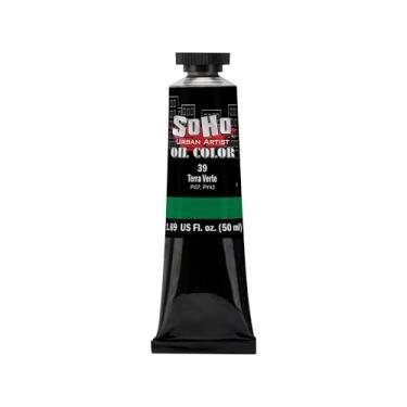 Imagem de Soho Urban Artist Tinta a óleo - Terre Verte, tubo de 50 ml - Cores a óleo mais valorizadas para pintura, excelente carga de pigmento
